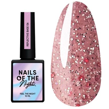 База NAILSOFTHENIGHT Reflective base 06 бледно-розовый, 10 ml - Фото №1