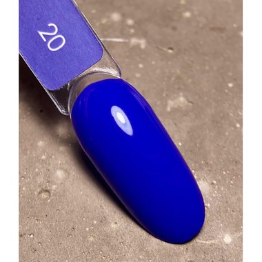 Gel polish DARK New collection 20 bright blue 10 ml - Фото №4