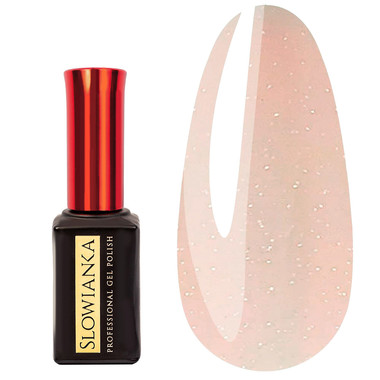 База для ногтей Slowianka 412 Sparkling Champagne Base 8 г - Фото №1