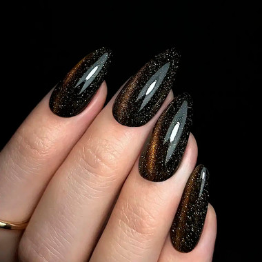Top Coat Slowianka No Wipe Flash Cat Eye Amber 10 g - Фото №3