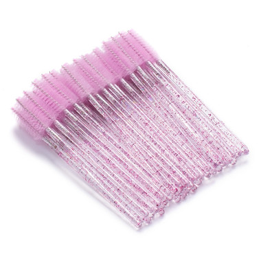 Wimpernbürste Aba Group rosa mit Glitzer 50 Stück - Фото №2