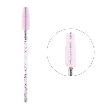 Wimpernbürste Aba Group rosa mit Glitzer 50 Stück - Фото №1