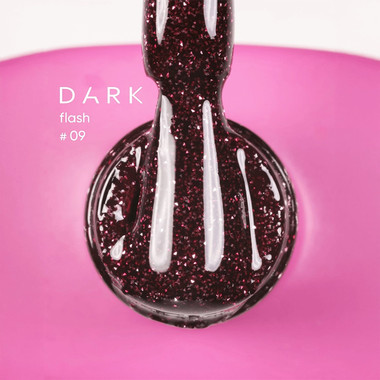 Gelpolitur DARK Flash 09 weinreflektierend 10 ml - Фото №2