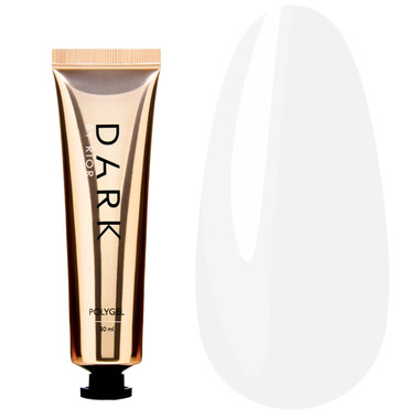 Acryl nagelgel DONKER PolyGel 03 melkwit 30 ml (in een tube) - Фото №1