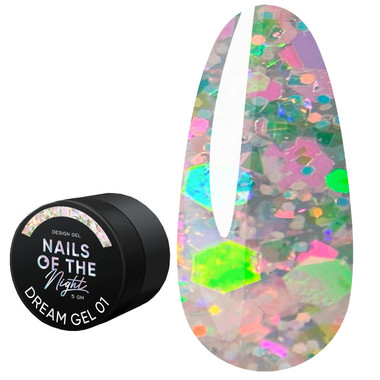Гель NAILSOFTHENIGHT Dream gel 01 нежно-розовый 5 г - Фото №1