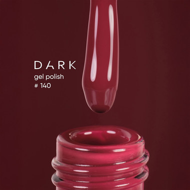 Gel polish DARK New collection 140 dark burgundy 6 ml - Фото №2