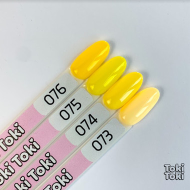 Gel polish Toki-Toki № 074 pale yellow 5 ml - Фото №3