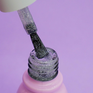 Toki-Toki Cosmo hybride nagellak № 03 zilver reflecterend 5 ml - Фото №2