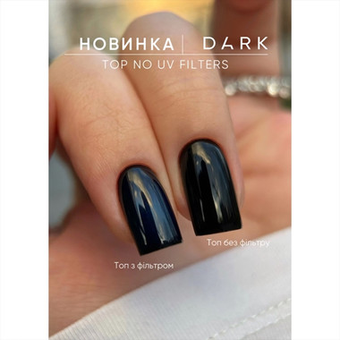 DARK No UV Filters hybride top coat zonder plaklaag en UV filters 15 ml - Фото №3