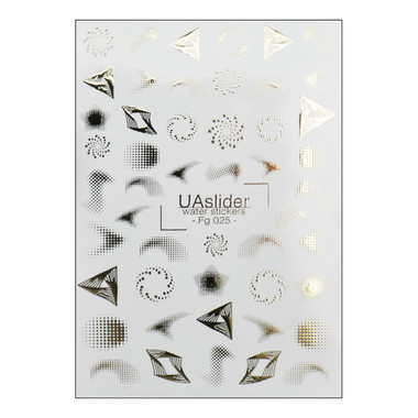 Slider design UAslider foil gold figures in abstraction №Fg 025 - Фото №1