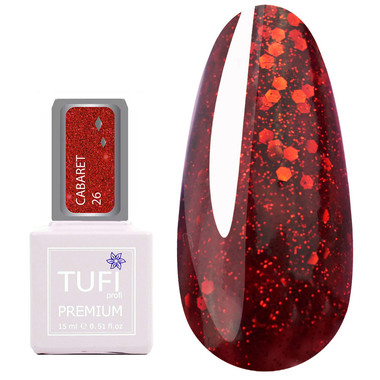 Gellak TUFI profi CABARET 26 Glamour 15 ml (0321358) - Фото №1