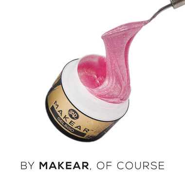 Gel zur Verlängerung MAKEAR Gel&Go GG24 Glitter Lila Rose 50 ml - Фото №3