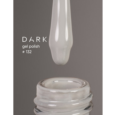 Gellack DARK Neue Kollektion 132 Hellgrau 10 ml - Фото №2