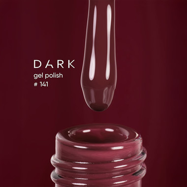 Gellack DARK Neue Kollektion 141 Pflaume 10 ml - Фото №2