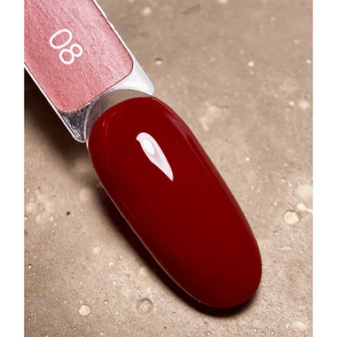 Dark New Collection 008 Dunkelroter Gel-Nagellack, 10 ml - Фото №4