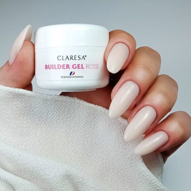 SALE Гель для наращивания Claresa BUILDER GEL ROSE розовый 25 г - Фото №2