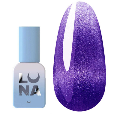 LUNA Gel-Nagellack Color Cat Eye 255 blau, lila 8 ml (047-4120-1233) - Фото №1