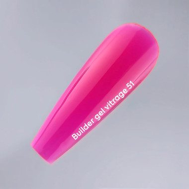 Gel voor extensions NAILSOFTHEDAY Builder gel 051 Vitrage roze 15 ml - Фото №5