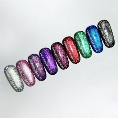 Gellak NAILSOFTHEDAY Cat Eye Gel Polish 09 zwart 6 ml - Фото №5