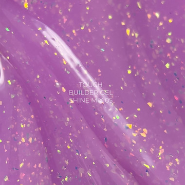 Touch Builder Gel Shine Mix 05 Pink mit Blattgold 15ml - Фото №2