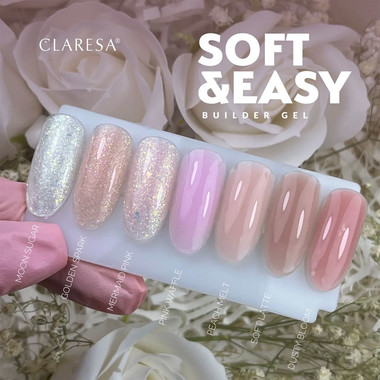 Гель для наращивания CLARESA SOFT&EASY PEACH MELT 45 г - Фото №4