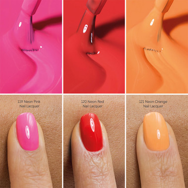 Классический лак для ногтей Semilac Nail Lacquer 120 Neon Red 9 мл - Фото №3