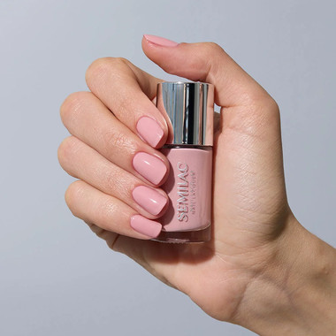 Классический лак для ногтей Semilac Nail Lacquer 106 Pinkognito 9 мл - Фото №4