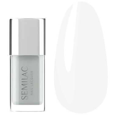 Классический лак для ногтей Semilac Nail Lacquer 108 Classic White 9 мл - Фото №1