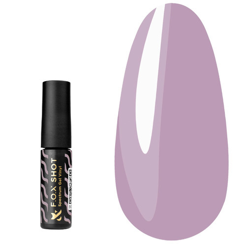 Гель-лак F.O.X SHOT Spectrum Gel Vinyl 010 тускло-лавандовый 5 г - Фото №1