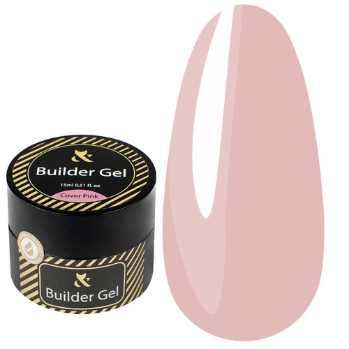 F.O.X Builder gel Cover Pink розовый 15 мл - Фото №1