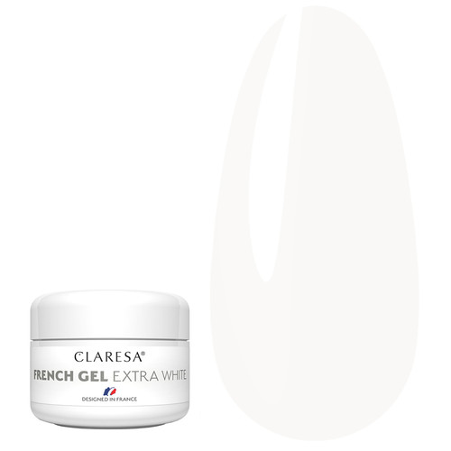 Гель для наращивания Claresa FRENCH GEL EXTRA WHITE 25 г - Фото №1