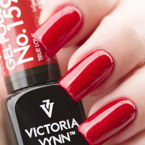 Гель лак Victoria Vynn COLOR GLITTER 159 True Love романтический красный 8ml - Фото №3