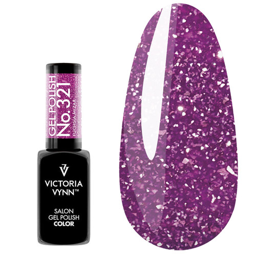 Гель лак  Victoria Vynn COLOR SHIMMER 321 Fuchsia Mizar темно-розовый 8ml - Фото №1