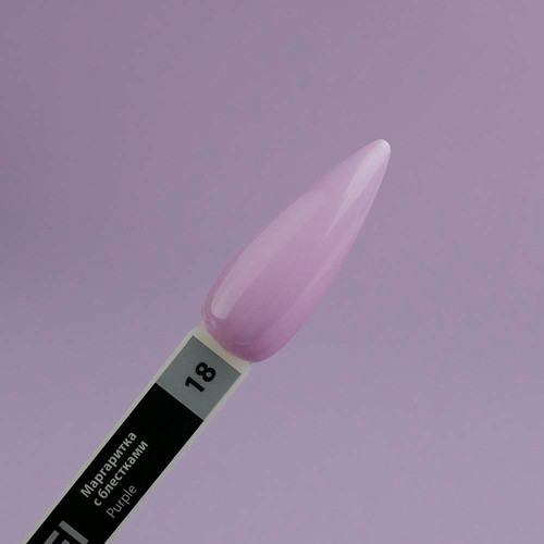 Гель-лак TUFI profi PREMIUM Purple 18 маргаритка с блестками 8мл (0102512) - Фото №3