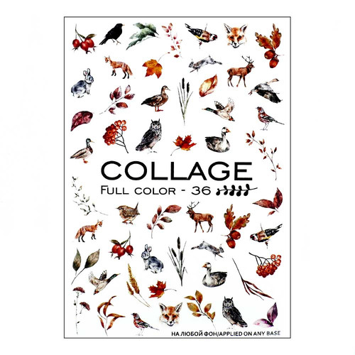Слайдер дизайн Crystaloff Collage full color 36  животные