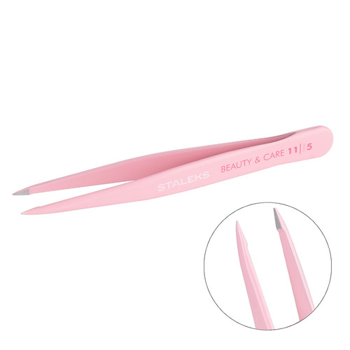 Пинцет для бровей Staleks BEAUTY & CARE 11 TYPE 5 (точечный)