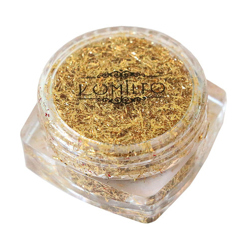 Стружка для декора ногтей Komilfo Foil Stripes №01 Gold (0,2 г) - Фото №2