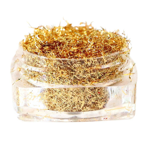 Стружка для декора ногтей Komilfo Foil Stripes №01 Gold (0,2 г) - Фото №4