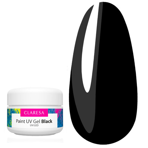 Гель Claresa PAINT GEL BLACK черный 5 ml - Фото №1