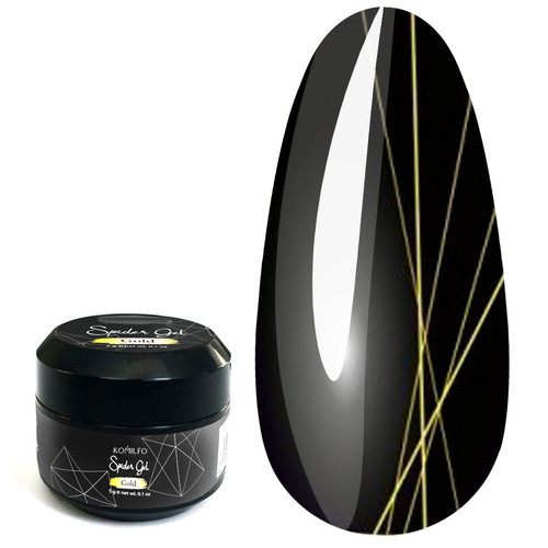 Гель-паутинка  Komilfo Spider Gel Gold 5 грамм