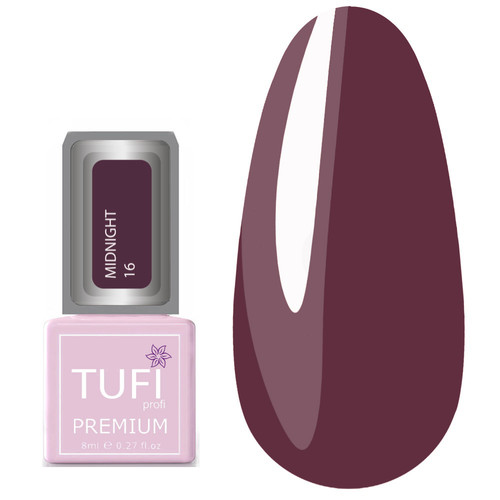 Гель-лак TUFI profi PREMIUM Midnight 16 ягодное варенье 8мл (0102634) - Фото №1