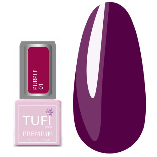 Гель-лак TUFI profi PREMIUM Purple 01 марсала 8мл (0102493) - Фото №1