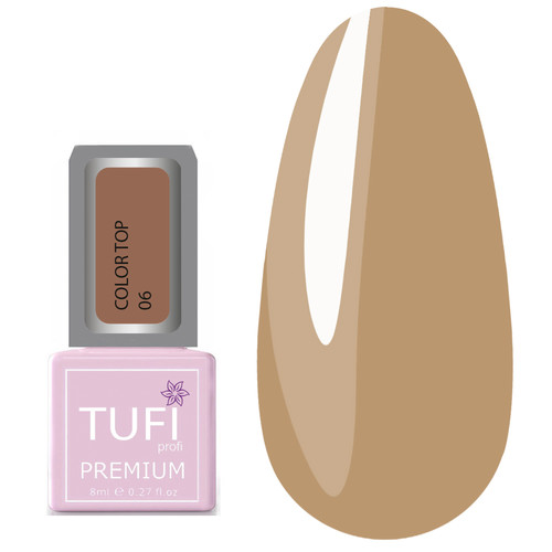 Цветной топ TUFI profi PREMIUM Color Top 06 сладкая ириска 8 мл (0123408) - Фото №1