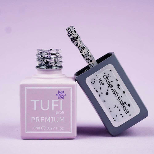 Топ TUFI profi PREMIUM Crumb and Shimmer Top с шиммером 8 мл (0125762) - Фото №3