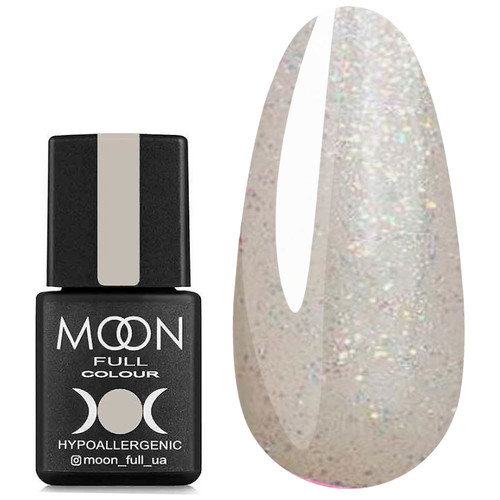 Gel Polish Moon Full Opal #502 translucent with fine multi-colored shimmer 8 ml.
