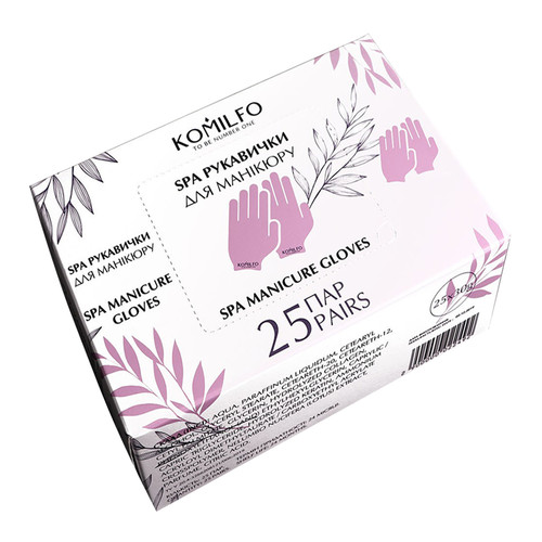 SPA-перчатки для маникюра KOMILFO 25 пар