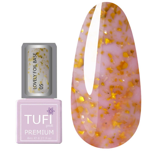 База TUFI profi PREMIUM Lovely Foil Base с фольгой 05 кокетка 8 мл (0196361) - Фото №1
