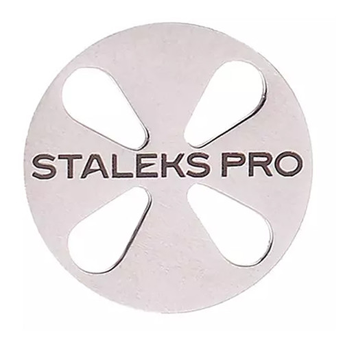 Диск педикюрный удлиненный PODODISC STALEKS PRO L в комплекте с изменяемым файлом 180 грит 5 шт 25 мм - Фото №1