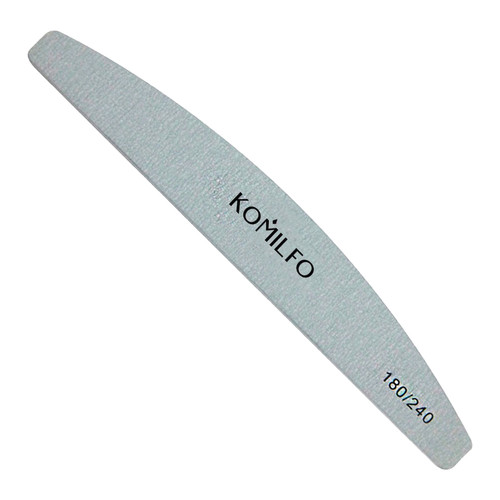 Пилка KOMILFO полукруг серая 180/240 грит (556109)