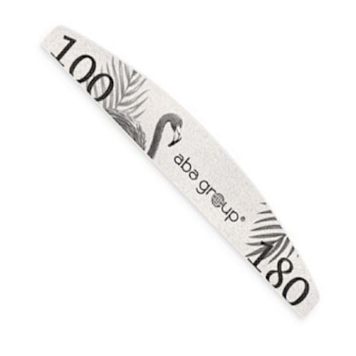 Aba Group Пилочка для ногтей CROSS MOON 100/180 STANDARD - FLAMING - Фото №1